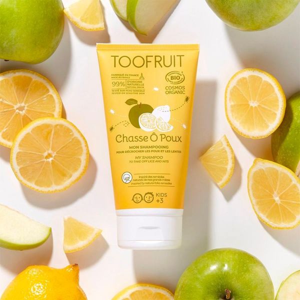 Toofruit Chasse Ô Poux – Mon Shampoing - 150ml - Sans huiles essentielles - Dès 3 ans