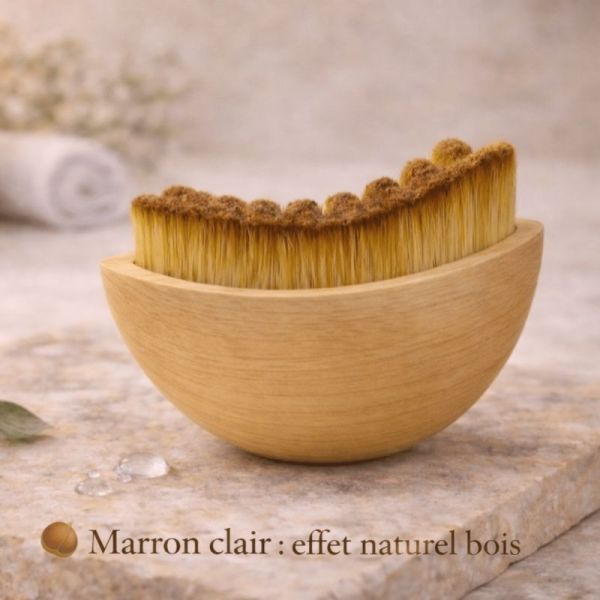 Nildor Brosse Visage Drainage Lymphatique Bois - Décongestion et Éclat Immédiat