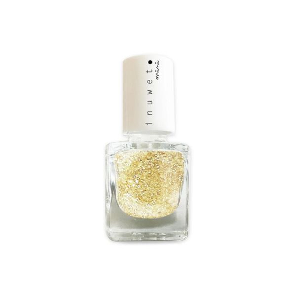 Inuwet Vernis à Ongles à l'Eau Kids Doré - Parfum Papaye - 5ml