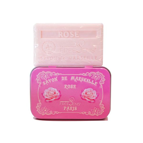Freesens Savon de Marseille Naturel à La Rose Édition Collector - 100g