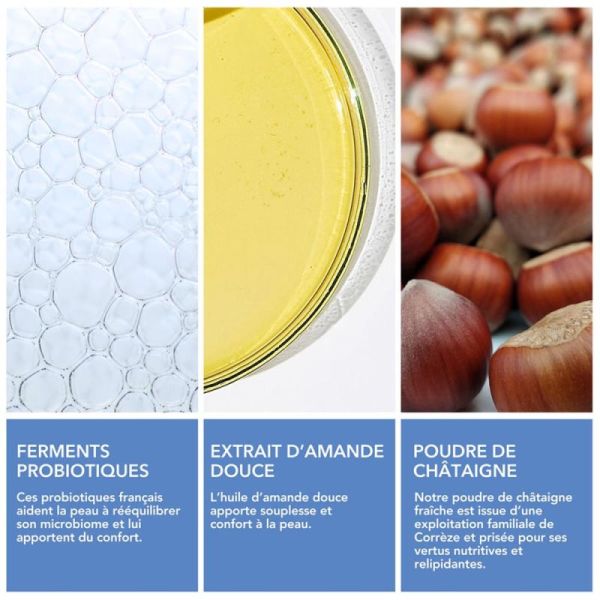 Krème Crème Nettoyante Solide Visage aux Probiotiques - 50g