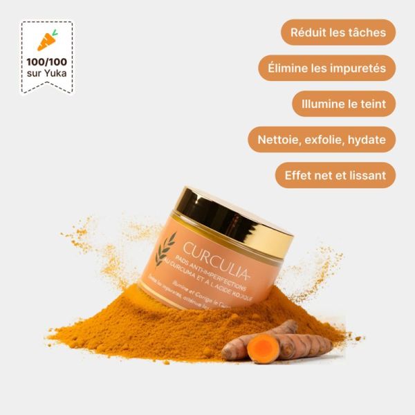 Curculia Pads Nettoyants Au Curcuma 3 En 1 30 Pads – Pureté et éclat