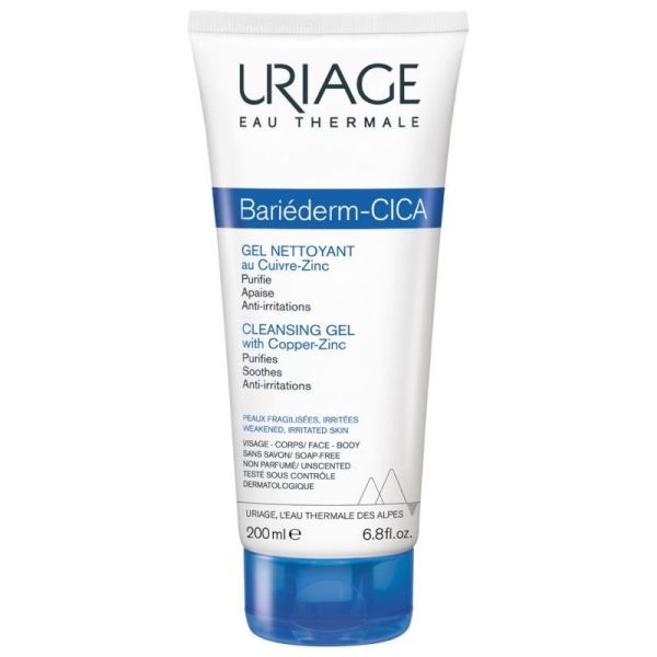 Uriage Bariéderm Cica Gel Nettoyant au Cuivre-Zinc - 200 ml