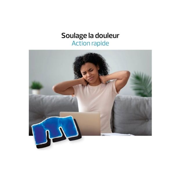 Actipoche Coussin thermique pour Cervicales et trapèzes – soulage douleurs par le chaud ou le froid