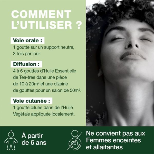 Pranarôm Huile Essentielle Tea-Tree Bio 10ml – Purifiant et antioxydant
