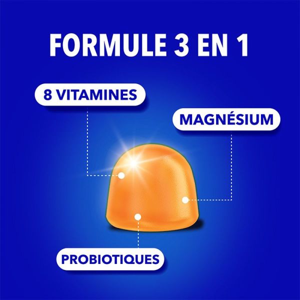 Bion3 Énergie Orange - Défense & Équilibre Intestinal - 60 gommes