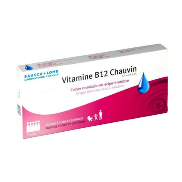 Collyre vitamine B12 Chauvin 10 unidoses