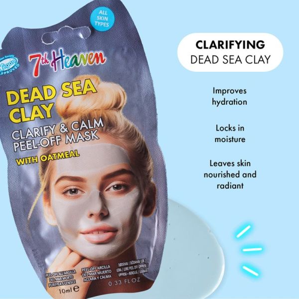 7th Heaven Masque à l'Argile de la Mer Morte et Avoine 1 Masque – Clarifie et apaise la peau
