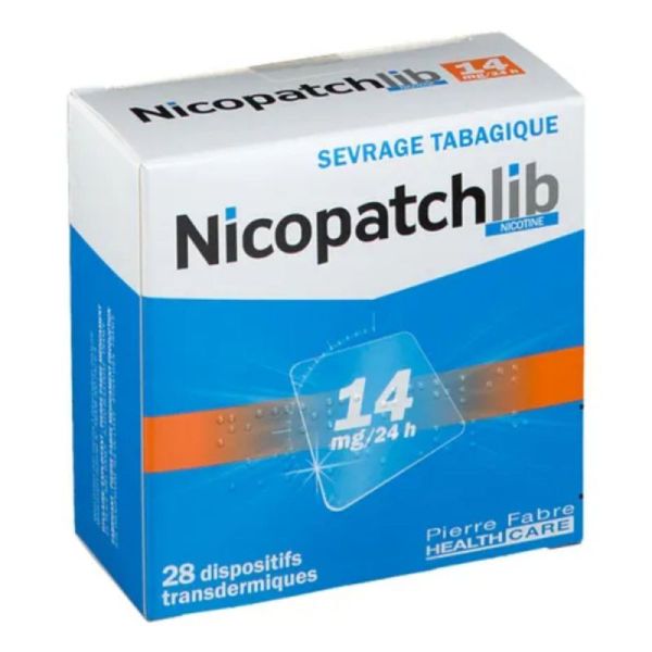 Nicopatchlib 14mg/24h 28 patchs