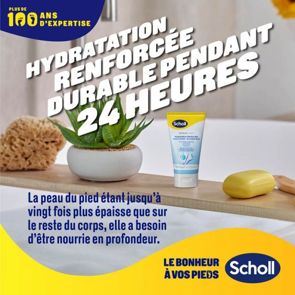 Scholl Expertcare Crème Hydratante Quotidienne pour Pieds - 150ml - Peaux Normales à Sèches