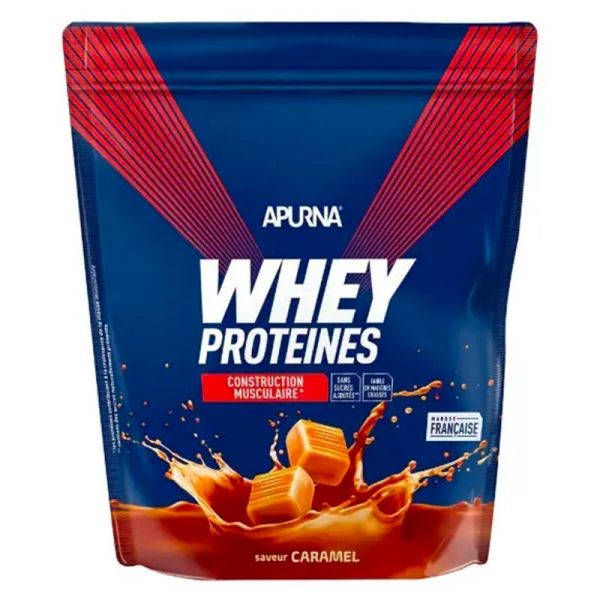 Apurna Whey Protéines Caramel - Favorise la Prise de Masse - 720 g