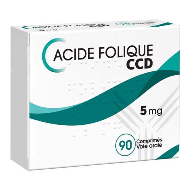 CCD Acide folique 5mg 90 comprimés