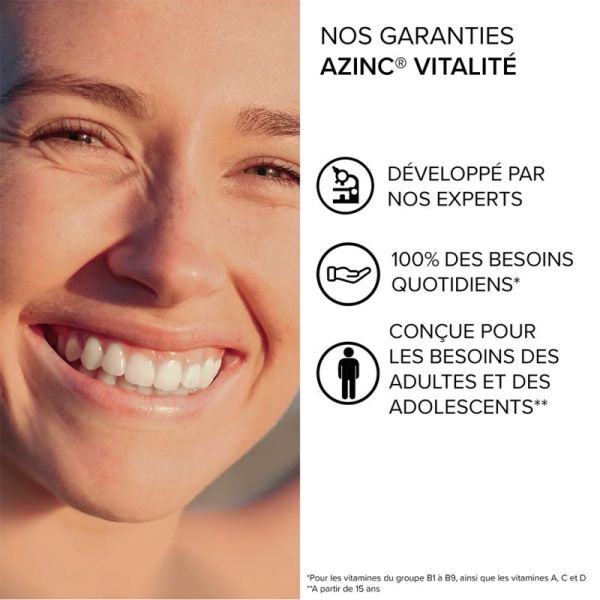 Arkopharma Azinc Adulte Vitalité Zinc 60 Gélules – Vitamines C et E