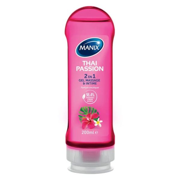 Manix THAI PASSION Gel de Massage 2en1 Parfum Exotique - 200ml