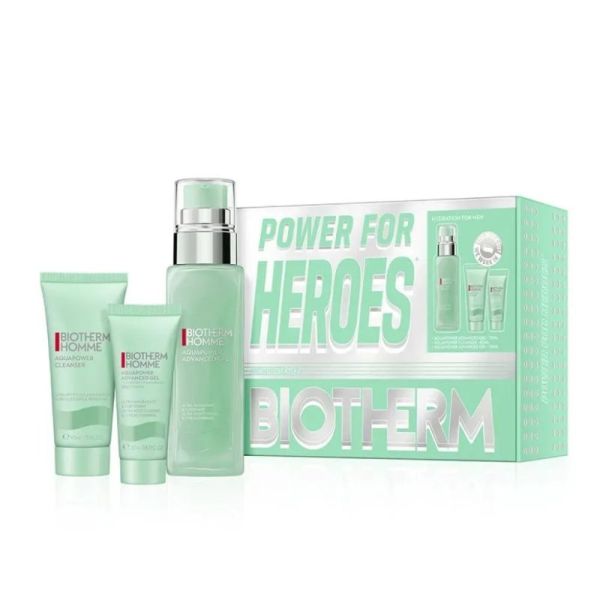Biotherm Coffret Aquapower Power for Heroes - Soin hydratant et purifiant pour homme