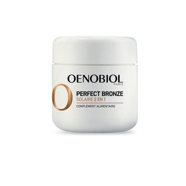 Oenobiol Perfect Bronze Solaire 2 en 1 - 2 x 30 Capsules - Autobronzant et préparateur solaire