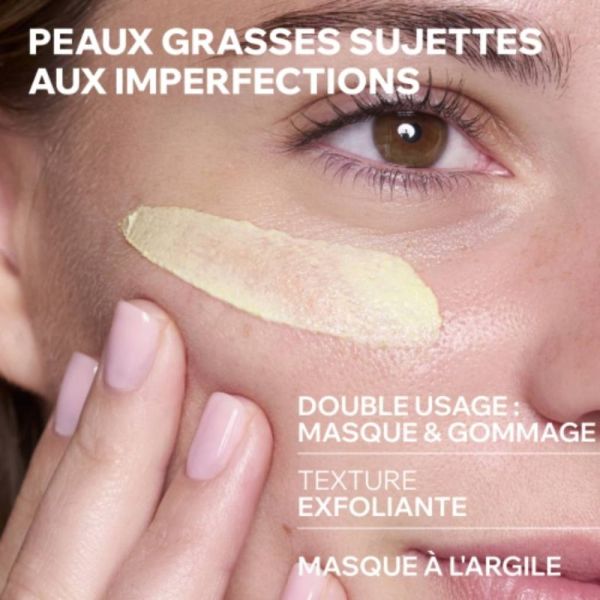 Uriage Hyséac Masque Gommant 100 ml - Double action masque et gommage pour peau nette
