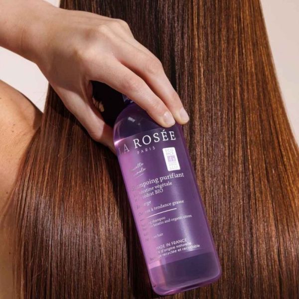La Rosée Shampoing Purifiant Recharge 400 ml – Soin lavant sébo-régulateur et assainissant cheveux gras