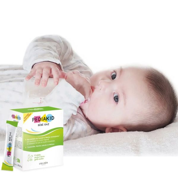 Pédiakid Bébé Gaz 12 sticks – Réduire les gaz et le confort intestinal
