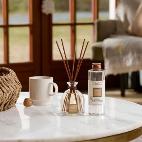 Collines de Provence Diffuseur de Parfum Fleur de Cachemire 100ml – Senteur fleurie et poudrée