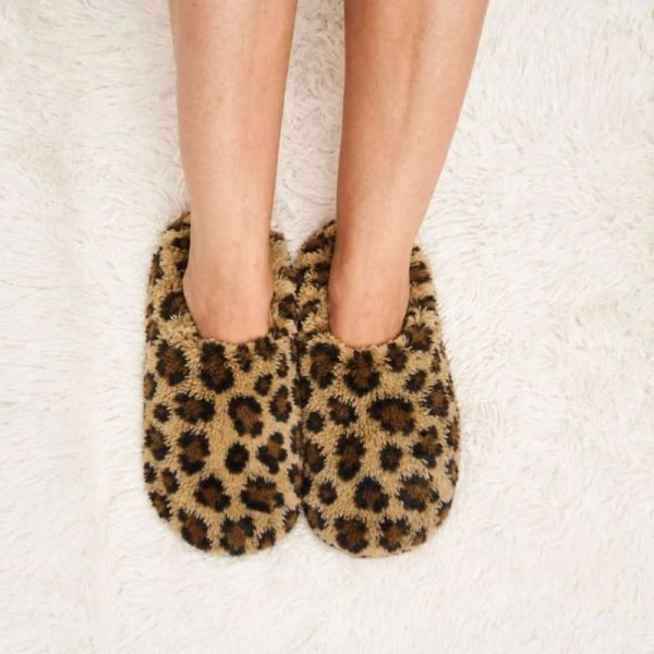 Pelucho Chaussons Chauffants Léopard Taille Unique 36-42 – Chaleur et détente
