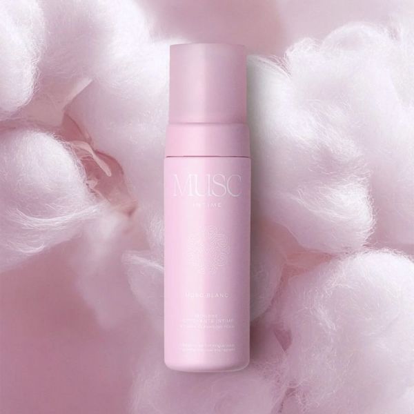 Musc Intime Musc Blanc Mousse Nettoyante Intime 150ml – Douceur et fraîcheur intime