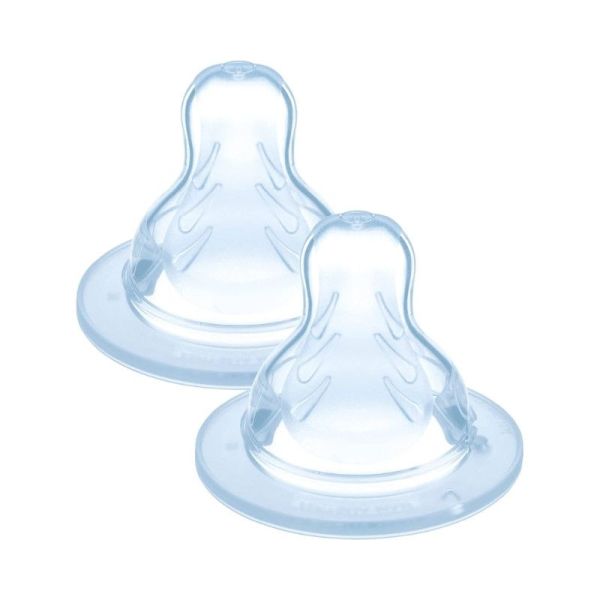 MAM Tétines en Silicone Débit Liquide Epais - Lot de 2