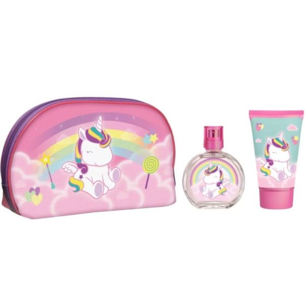Air-Val Trousse de toilette Licorne Gel douche 100 ml et Eau de toilette 50 ml - Hygiène et parfum féerique