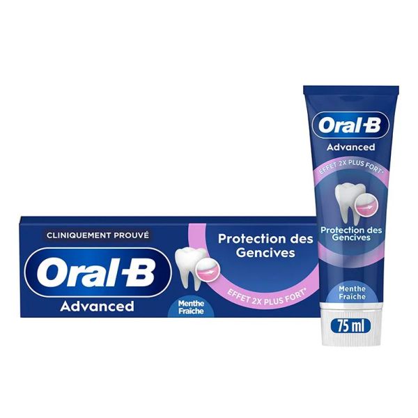 Oral-B Advanced Dentifrice Protection des Gencives - 75ml - Répare et protège les gencives