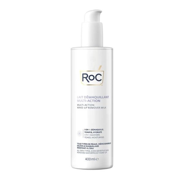 RoC Lait Démaquillant Multi Actions 400 ml - Rafraîchit et hydrate
