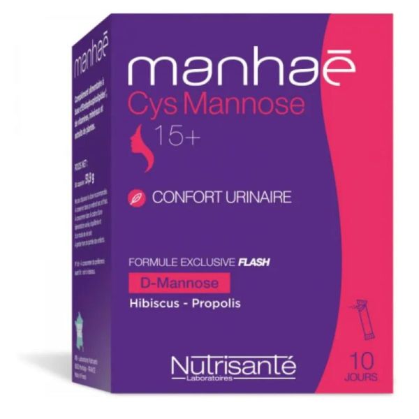 Nutrisanté Manhaé Cys Mannose 10 sticks