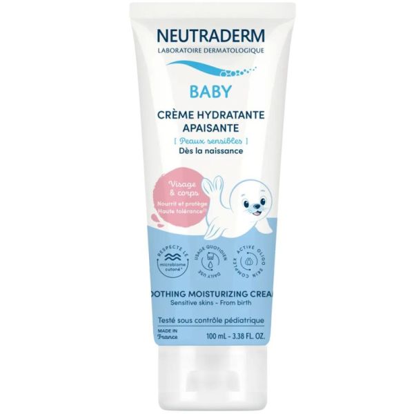 Neutraderm Baby Crème Hydratante Apaisante 100 ml - Peaux sensibles