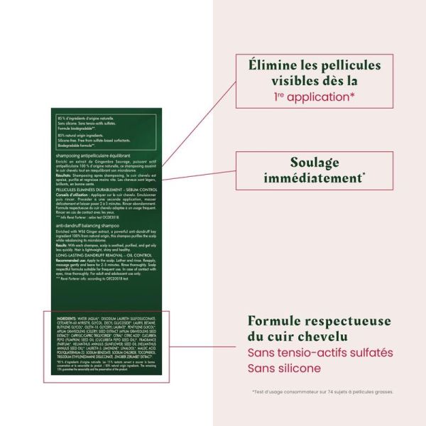 René Furterer Neopur Shampoing Antipelliculaire Pellicules Grasses - 150 ml - Rééquilibrant et Purifiant