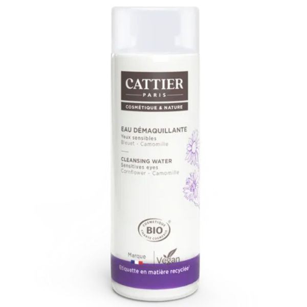 Cattier Pétale d'Iris Eau Démaquillante Yeux Bio 150ml – Apaisante et fraîche