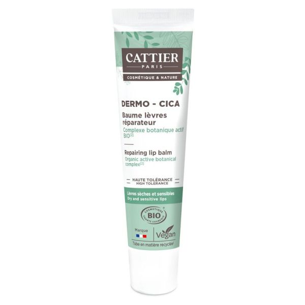 Cattier Dermo - Cica Baume Lèvres Réparateur Bio - 15 g