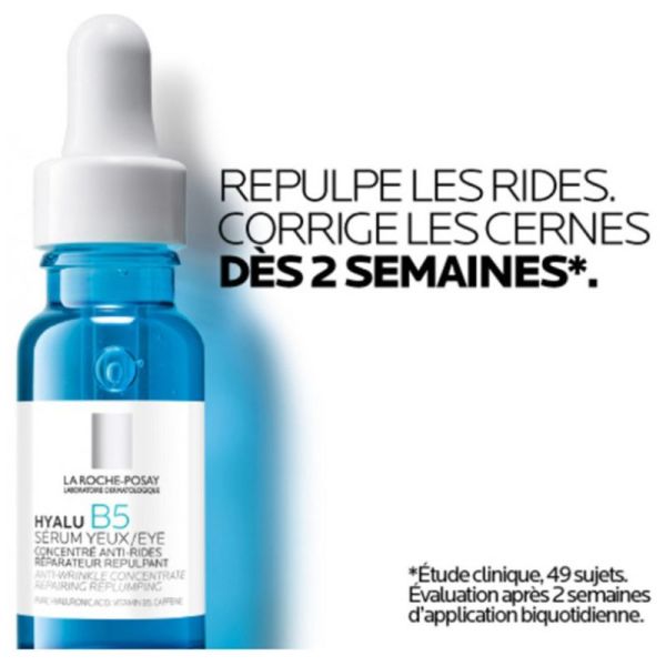La Roche-Posay Hyalu B5 Sérum Yeux Anti-Rides 15 ml - Réparateur Repulpant