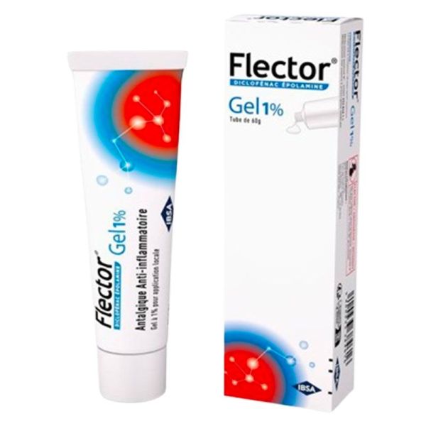 IBSA Flector 1 % gel - Traite les Tendinites et Traumatismes Bénins - Tube de 60g