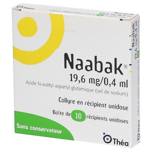 Naabak 19,6 mg/0,4 ml, collyre en récipient unidose - 10 doses