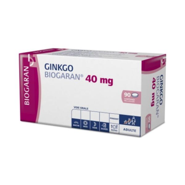 Biogaran Ginkgo 40 mg 90 comprimés pelliculés - Troubles de la mémoire et congnitifs