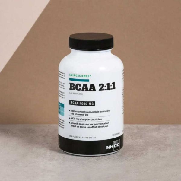 NHCO BCAA 2:1:1 Récupération - 90 comprimés - Récupération musculaire avant et après l’effort
