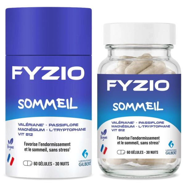 Gilbert Fyzio Sommeil 60 gélules – Endormissement et qualité du repos