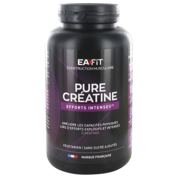 Eafit Pure Créatine Efforts Intenses - Poudre de 300 g - Énergie rapide pour efforts explosifs