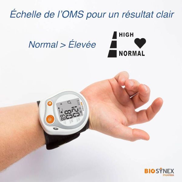 Biosynex Tensiomètre Poignet - Mesure fiable de la tension artérielle
