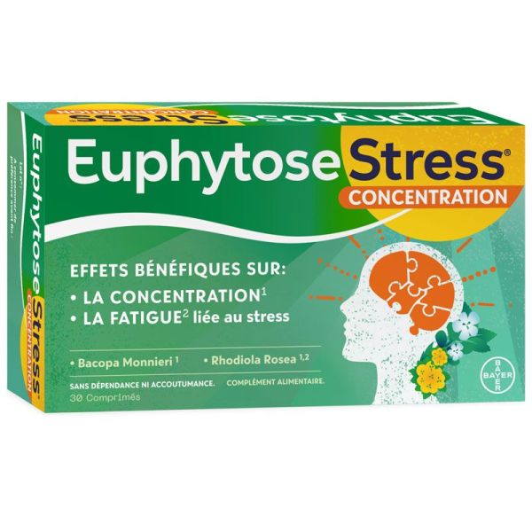 Euphytose Stress Concentration - 30 Comprimés