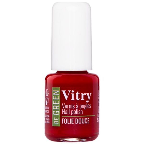 Vitry Be Green Vernis à Ongles - 6 ml - Couleur : Folie Douce - Vernis vegan, naturel et innovant