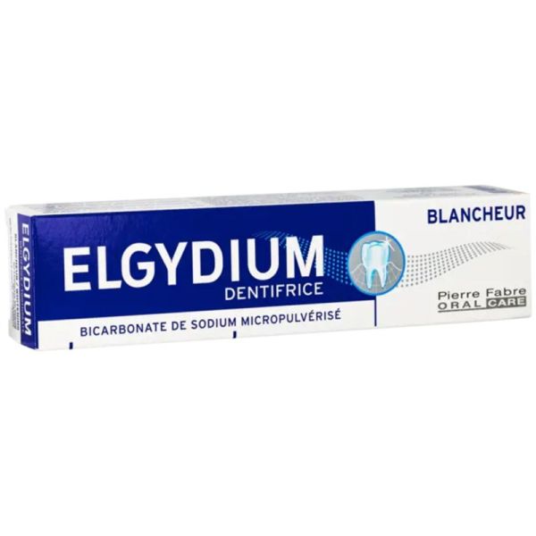 Elgydium Dentifrice Blancheur 75ml – Éclat naturel et protection