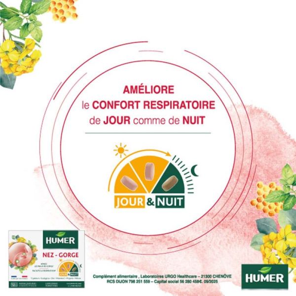 Humer nez gorge jour et nuit 15 comprimés