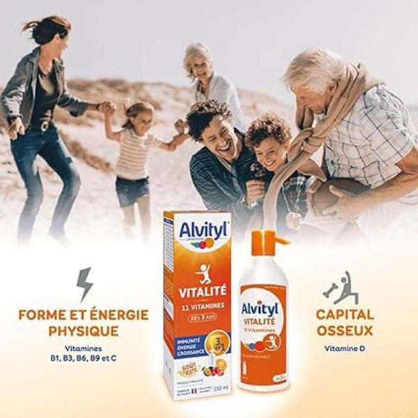 Alvityl Vitalité Solution Buvable 11 Vitamines- 150 ml