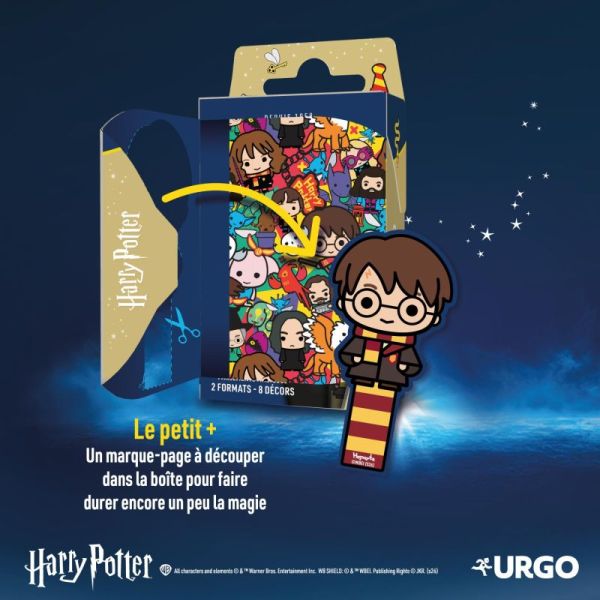 Urgo Pansements Harry Potter pour Enfants - 16 Pansements - Protège les petits bobos avec douceur et magie