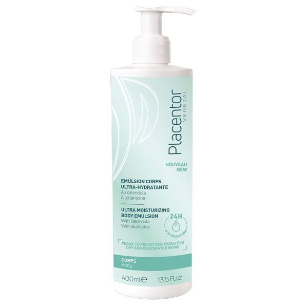 Placentor Emulsion Corps Ultra-Hydratante - Peaux Sèches et Déshydratées - 400 ml